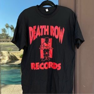DEATH ROW RECORDS * Black Graphic Tee XL